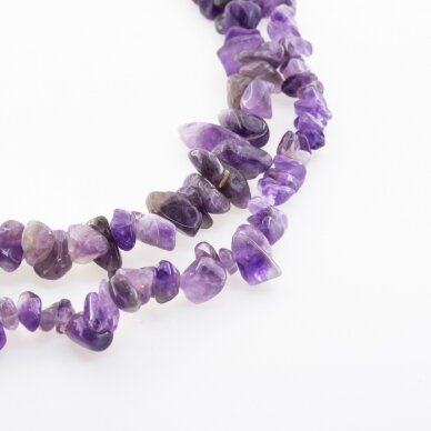 Amethyst, Natural, B Grade, Chip Bead, Violet, 80-83 cm/strand, about 5-8, 8-12 mm