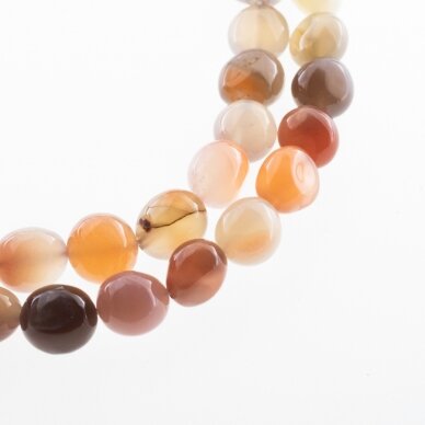 Mixed Botswana Agate, Natural, B Grade, Pebble Bead, Reddish Multicolor, 37-39 cm/strand, about 10x10-11x13 mm