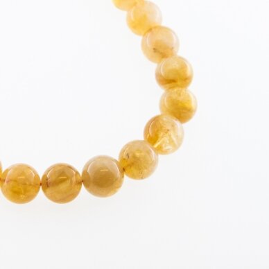 Citrine Quartz, Natural, AB Grade, Round Bead, Yellow, 37-39 cm/strand, 4, 6, 8, 10, 12 mm