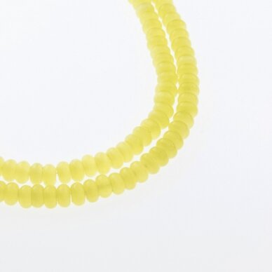 Cat's Eye Glass, Abacus Rondelle Bead, #13 Yellow, 8x5, 10x8, 12x10 mm