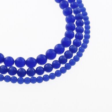 Cat's Eye Glass, Round Bead, #03 Royal Blue, 4, 6, 8, 10, 12 mm