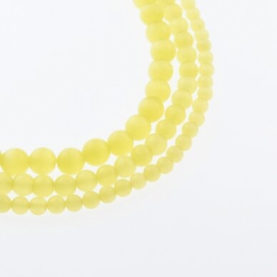 Cat's Eye Glass, Round Bead, #13 Yellow, 4, 6, 8, 10, 12 mm