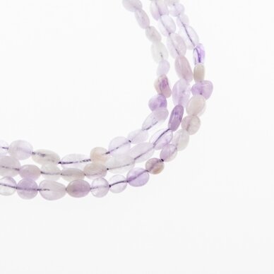 Lavender Jade, Natural, C Grade, Pebble Bead, 37-39 cm/strand, M size about 4x5-5x8, 5x6-7x10, 6x8-8x12 mm