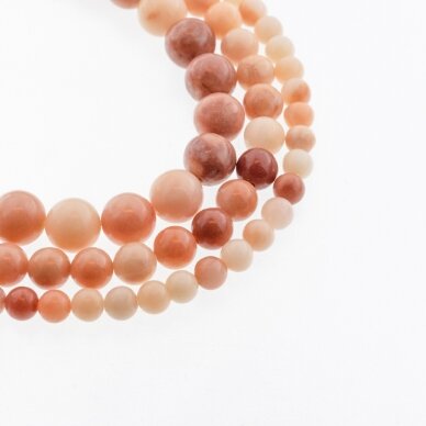 Opaque Pink Aventurine, Natural, A Grade, Round Bead, 37-39 cm/strand, 4, 6, 8, 10, 12 mm