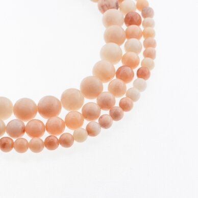 Opaque Pink Aventurine, Natural, B Grade, Round Bead, 37-39 cm/strand, 4, 6, 8, 10, 12 mm