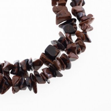 Mahogany Obsidian, Natural, AB Grade, Chip Bead, 80-83 cm/strand, about 5-8, 8-12 mm