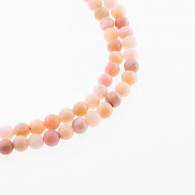 Pink Opal, Natural, B Grade, Round Bead, 37-39 cm/strand, 6, 7, 10 mm