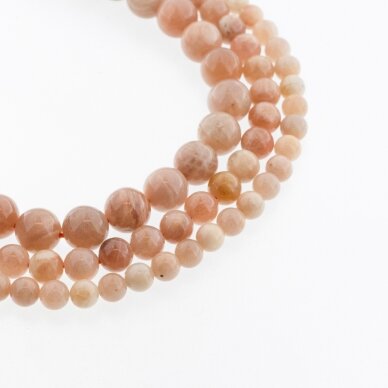 Sunstone, Natural, B Grade, Round Bead, Burnt-caramel , 37-39 cm/strand, 4, 6, 8, 10, 12 mm