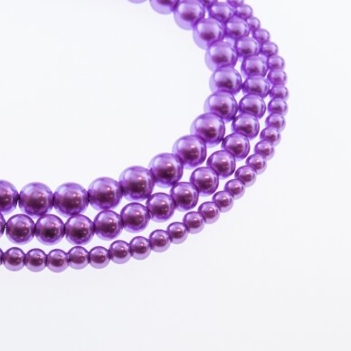 Glass Pearl Imitation, Round Bead, #42 colour, 78-80 cm/strand, 4, 6, 8, 10, 12 mm