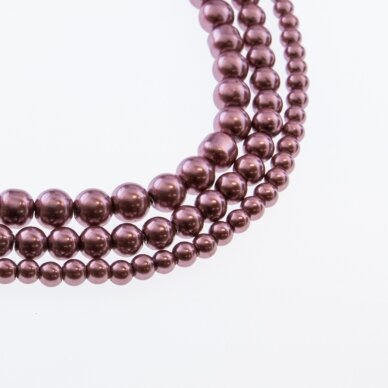 Glass Pearl Imitation, Round Bead, #50 colour, 78-80 cm/strand, 4, 6, 8, 10, 12 mm