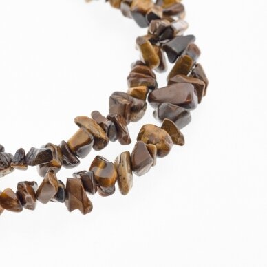 Tigereye, Natural, AB Grade, Chip Bead, Brown, 80-83 cm/strand, about 5-8, 8-12 mm