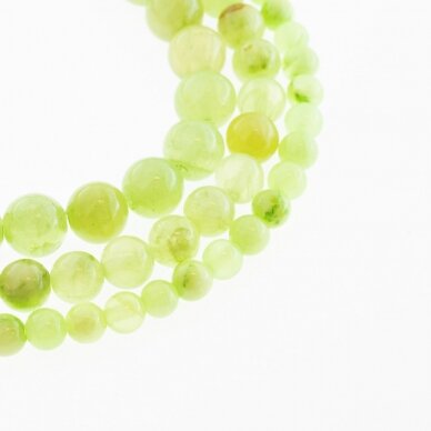 Mountain Jade (Dolomitic Marble), Natural, Dyed, Round Bead, #Y27 Translucent Light Green, 37-39 cm/strand, 6, 8, 10, 12 mm